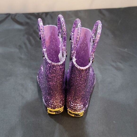 BRAND NEW CHIEF KIDS GIRL'S GLITTER PVC BOOT (Toddler/Little Kid) - Picture 5 of 16